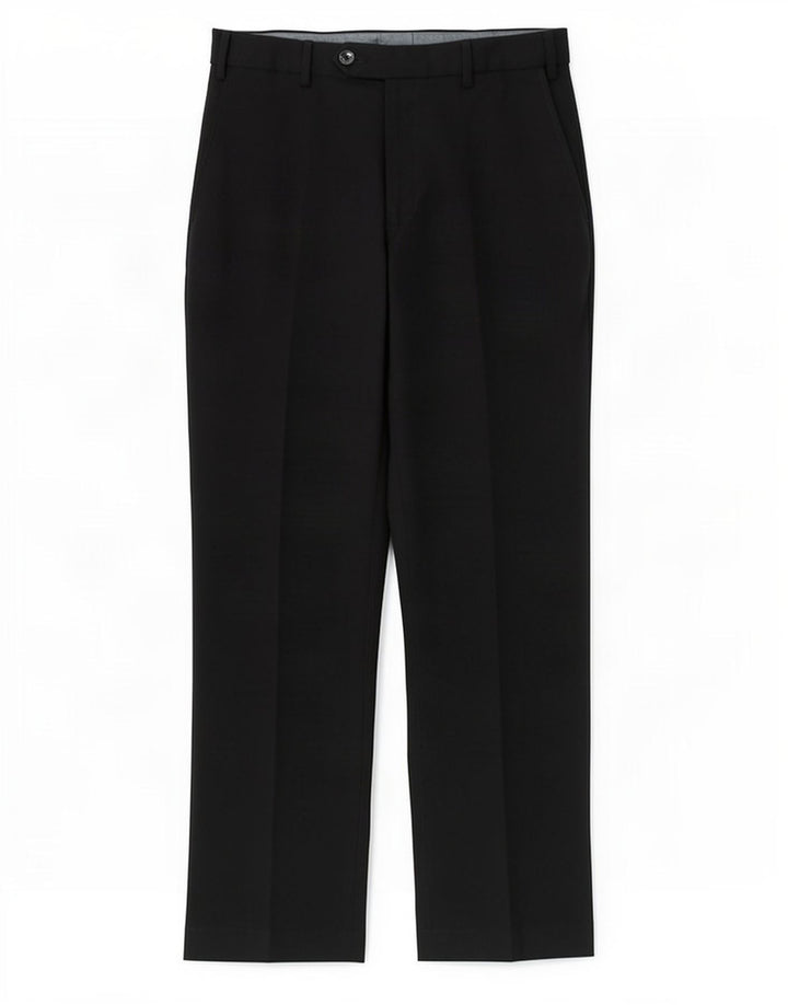 Marks & Spencer Herre Regular Suit Bukser W34 L31 Sort Polyester