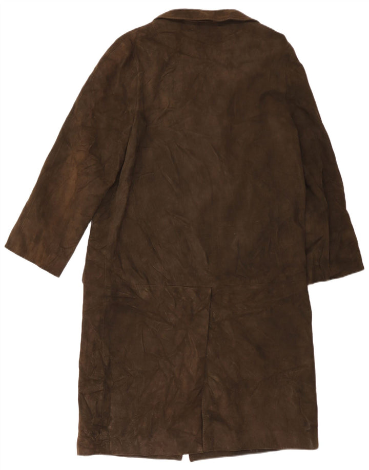 Vintage ruskindsfrakke til kvinder UK 14 medium brun