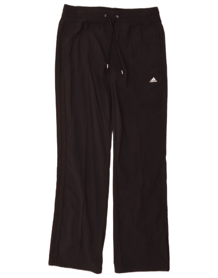 Adidas Womens Climalite træningsdragt Bukser UK 10 Small Black Nylon