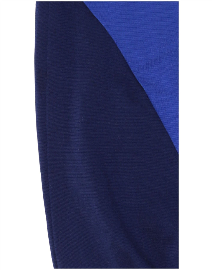 ADIDAS Grafisk træningsdragt topjakke til mænd UK 38/40 Medium Blue Colourblock