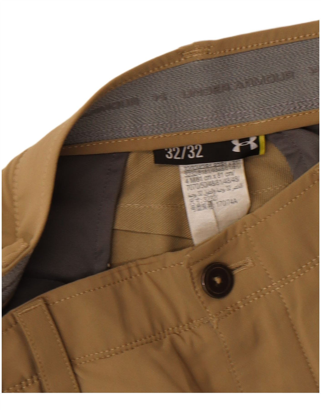 Under Armour Herre Lige Chino Bukser W32 L32 Beige Nylon