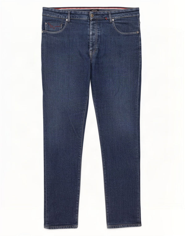 Paul & Shark Mens Straight Jeans IT 54 2XL W38 L28 Blue Cotton