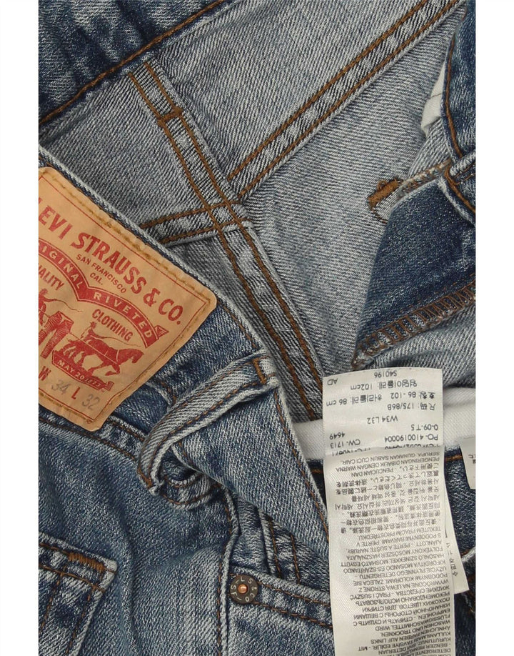 Levi's Herre 527 Bootcut Jeans W34 L32 Blå Bomuld