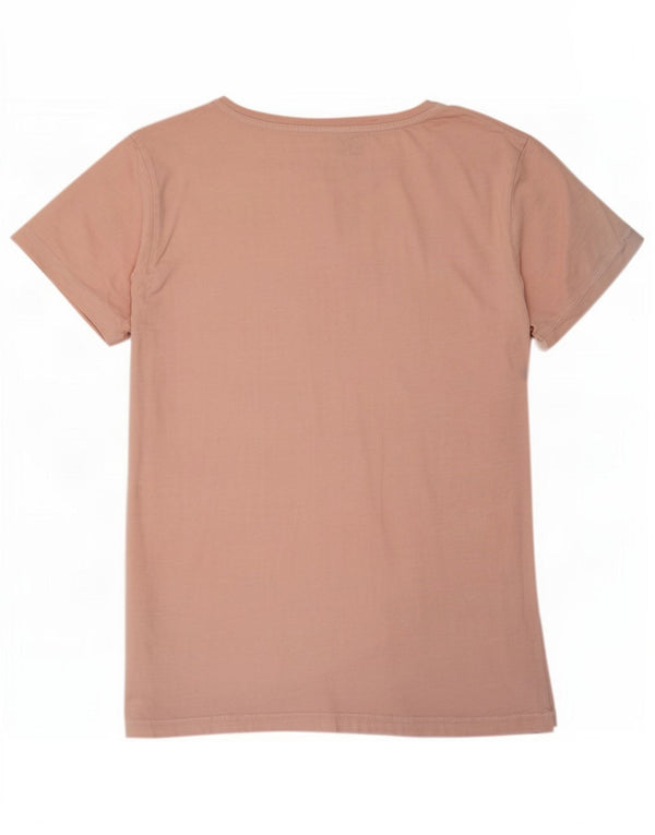North Sails Dame T-Shirt Top UK 12 Medium Pink Bomuld
