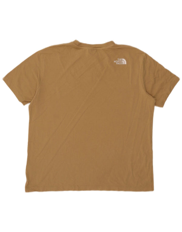 The North Face Dame Loose Fit Grafisk T-Shirt Top UK 14 Medium Khaki