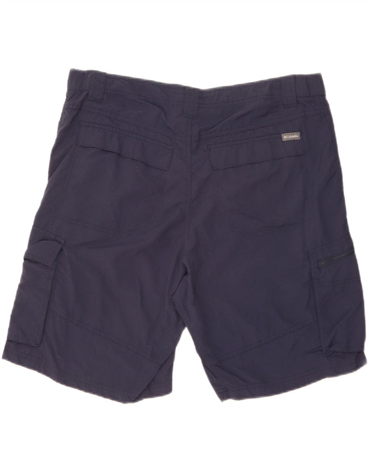 COLUMBIA Herre Cargo Shorts W38 XL Navy Blue Nylon