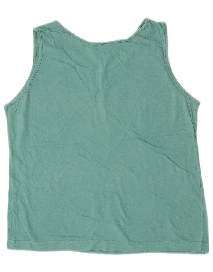 Laura Ashley Dame Crop Vest Top UK 12 Medium Green