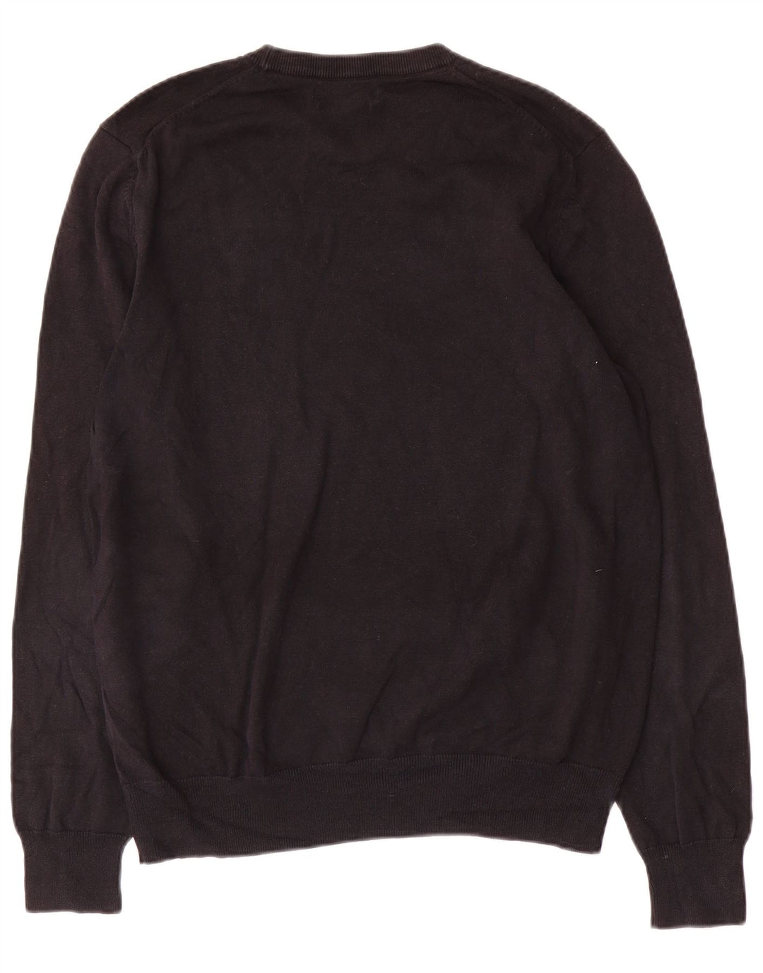 Marks & Spencer Herre sweater med rund hals, stor sort bomuld