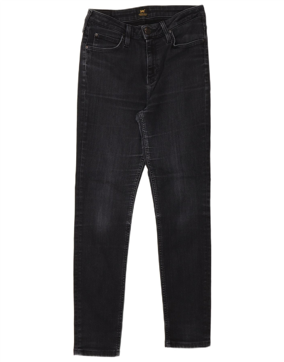 LEE Mens Scarlett High Skinny Jeans W29 L28 Black Cotton