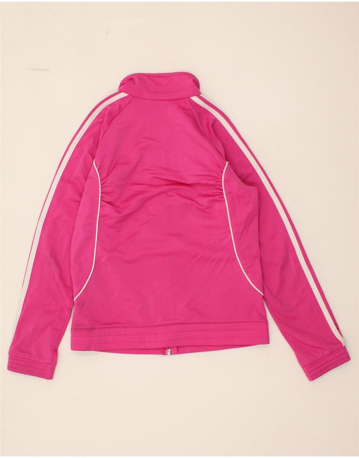 ADIDAS Girls Tracksuit Top Jacket 11-12 Years Pink Polyester Vintage Adidas and Second-Hand Adidas from Messina Hembry 
