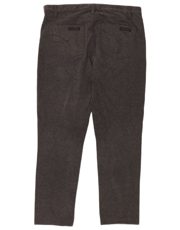 Calvin Klein Dame Slim Casual Bukser US 14 Large W32 L30 Grå Bomuld