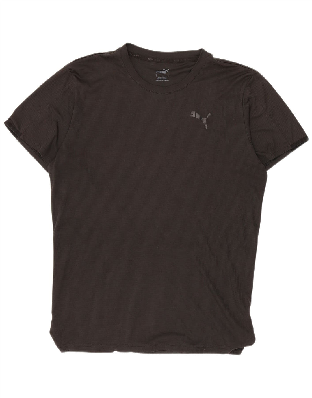 Puma Herre Grafisk T-Shirt Top Lille Sort Polyester Sports