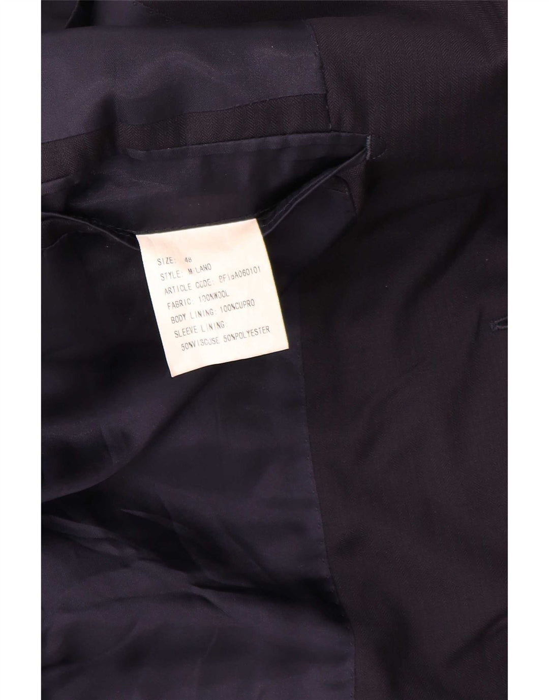 Boggi Milano Herre 2 Button Blazer Jacket IT 48 Medium Navy Blue Classic