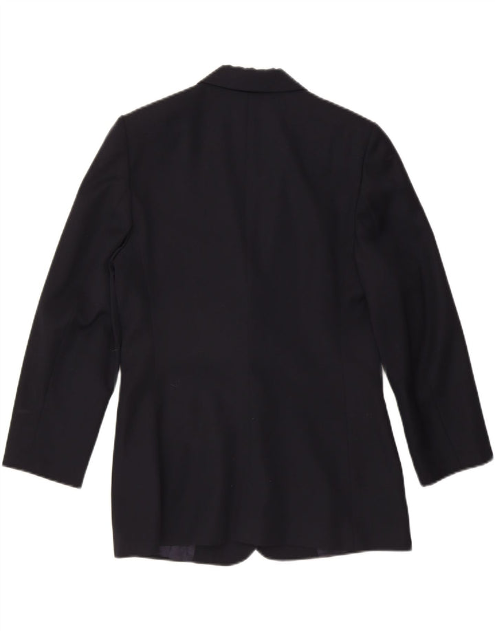 LUISA SPAGNOLI Womens 2 Button Blazer Jacket IT 44 Medium Navy Blue Wool Vintage Luisa Spagnoli and Second-Hand Luisa Spagnoli from Messina Hembry 