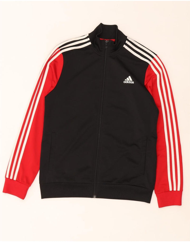 ADIDAS Træningsdragt til drenge Topjakke 13-14 år Sort Colourblock Polyester