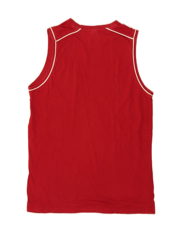 ARENA Mens Vest Top Medium Red Cotton Vintage Arena and Second-Hand Arena from Messina Hembry 