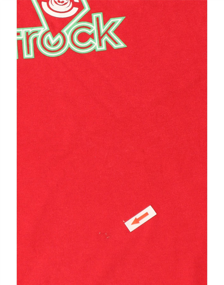 Saltrock Herre Grafisk T-Shirt Top 2XL Rød Bomuld