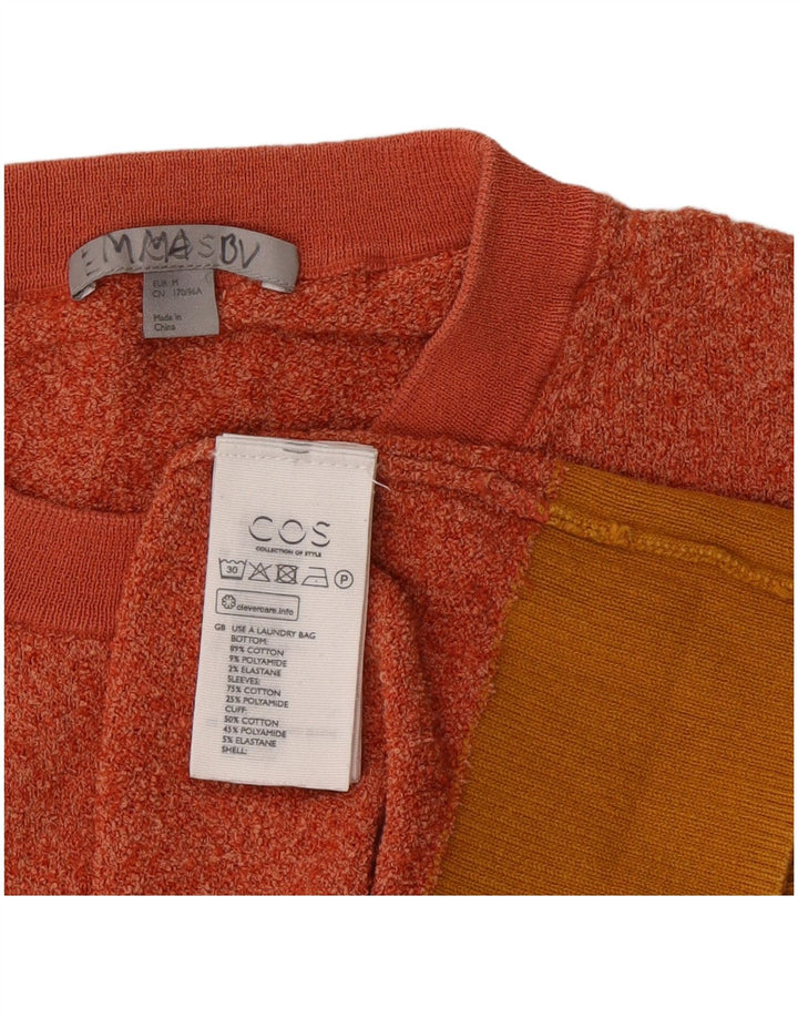 Cos Herre trøjetrøje med rund hals Medium Orange Flecked Bomuld