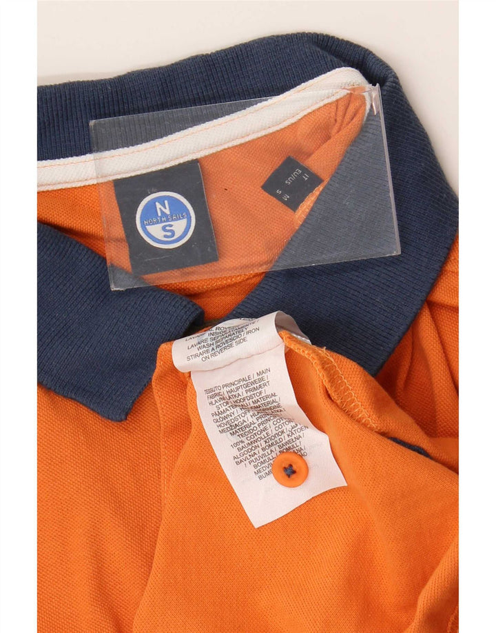 North Sails Herre poloshirt Medium Orange Colourblock Bomuld