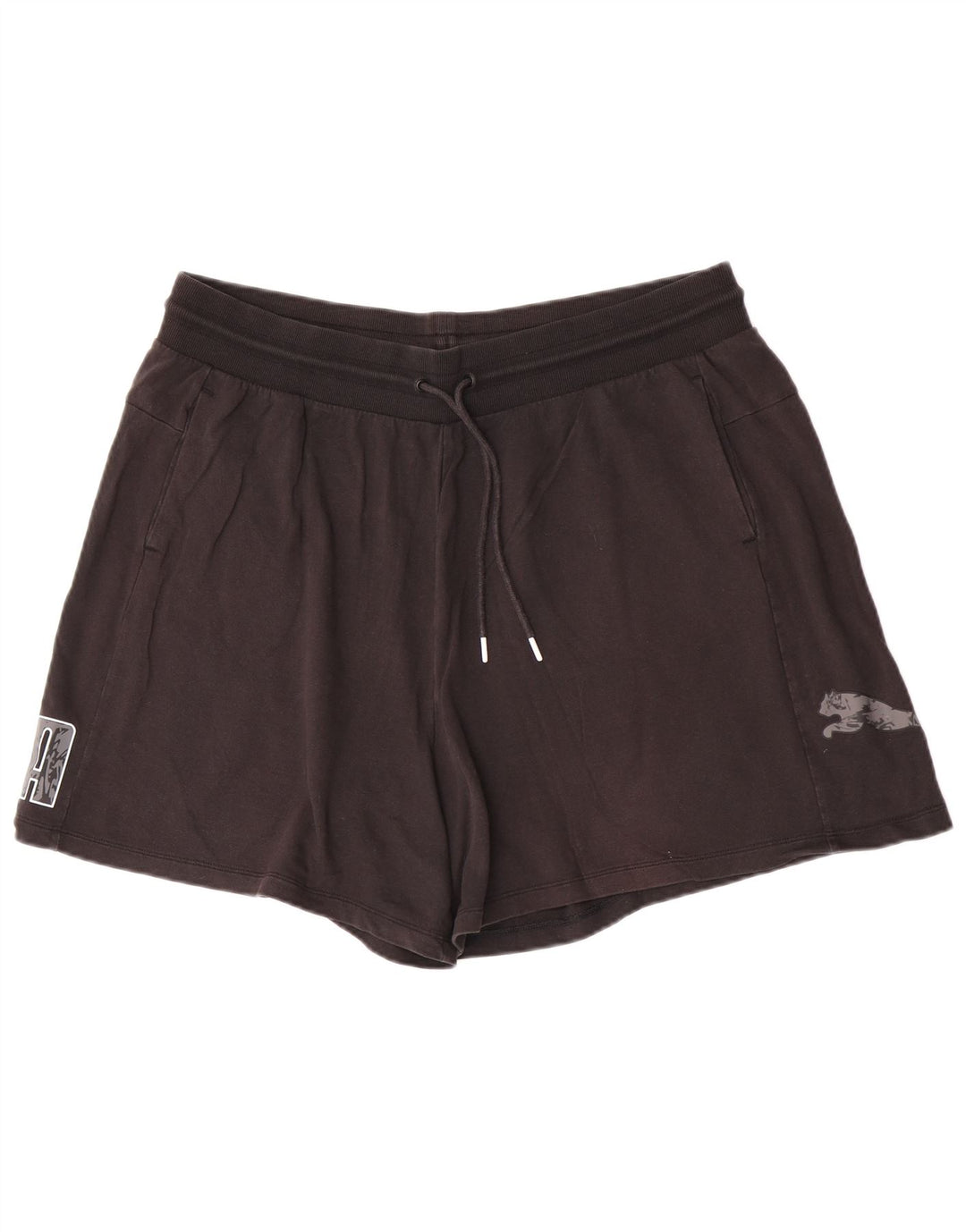 Puma grafiske sportsshorts til kvinder 2XL sort bomuld