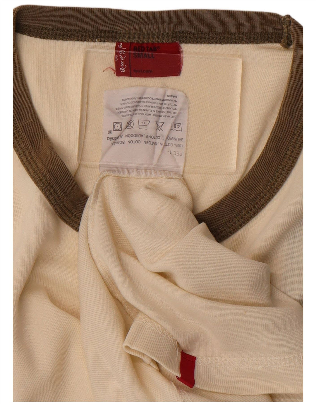 Levi's Herrevest Top Small Off White Bomuld