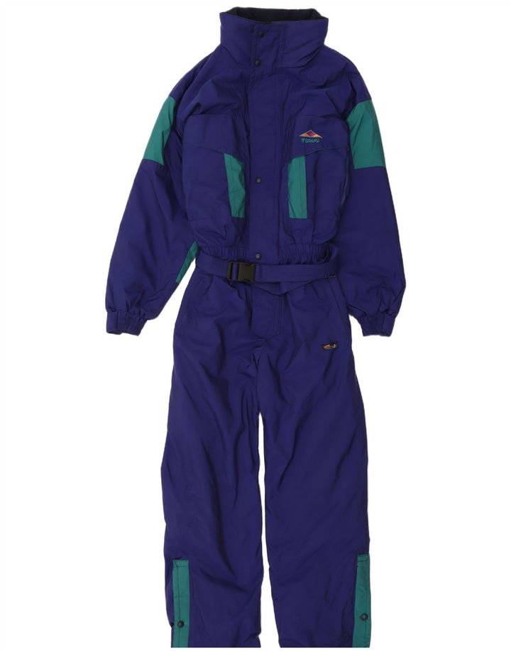 Brugi Herre Ski Jumpsuit UK 40 Medium Navy Blue Colourblock Polyamid