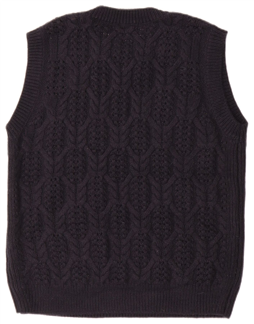Marks & Spencer Dame Vest Tank Top UK 16 Large Navy Blue Acryl