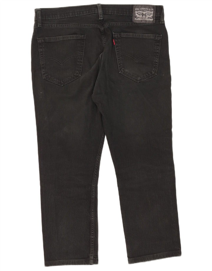 Levi's herre cropped jeans W36 L25 sort bomuld