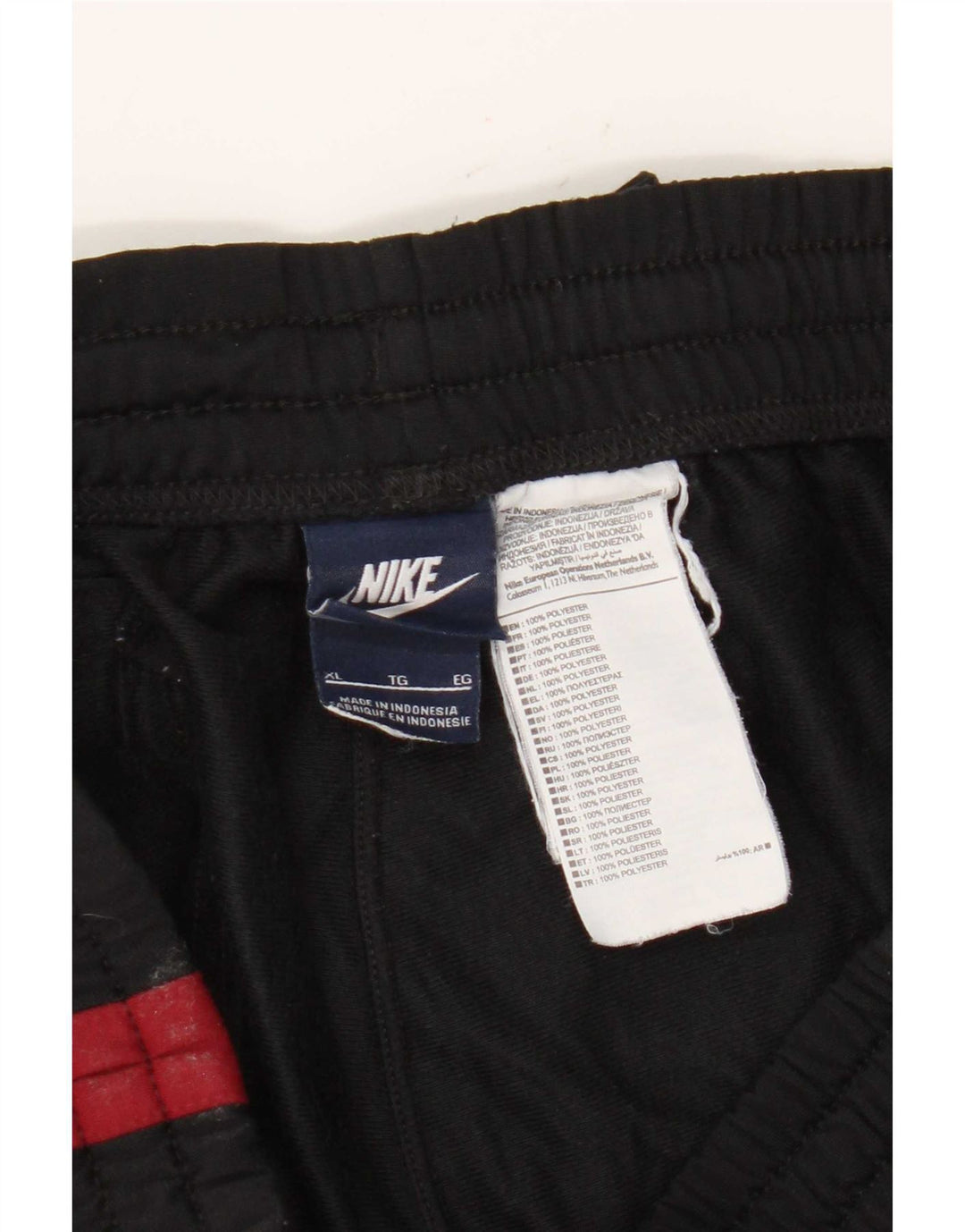Nike Træningsdragtsbukser til mænd XL Sort Colourblock Polyester