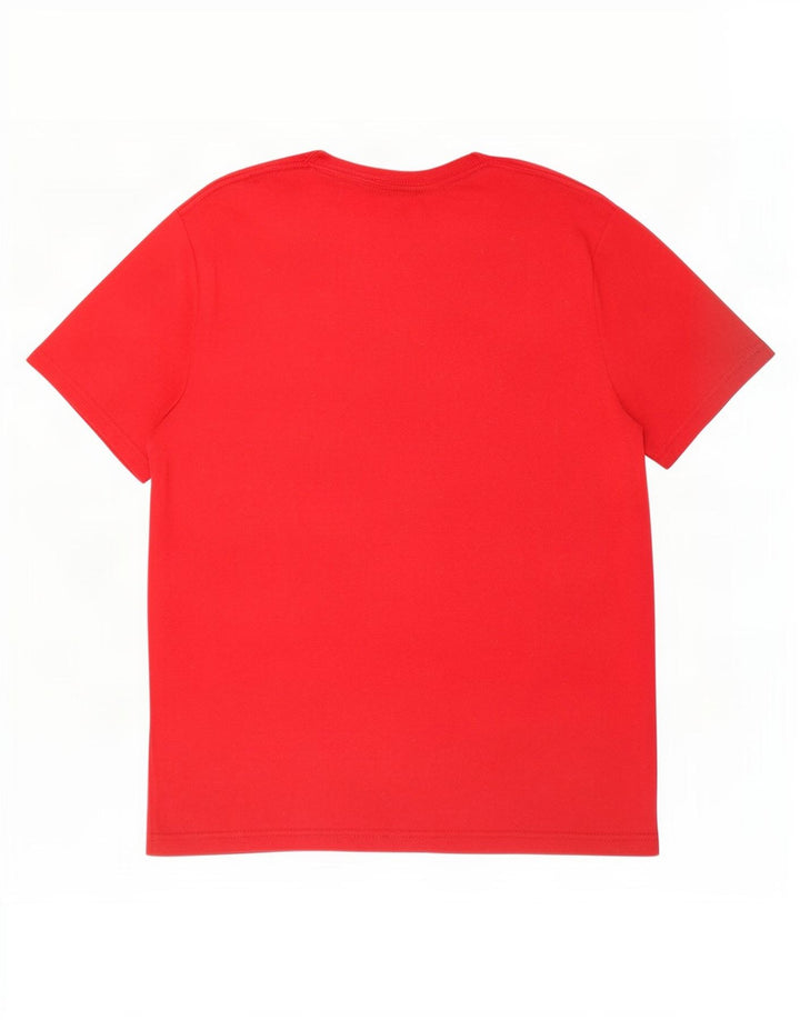 Nautica Herre Grafisk T-Shirt Top Stor Rød Bomuld