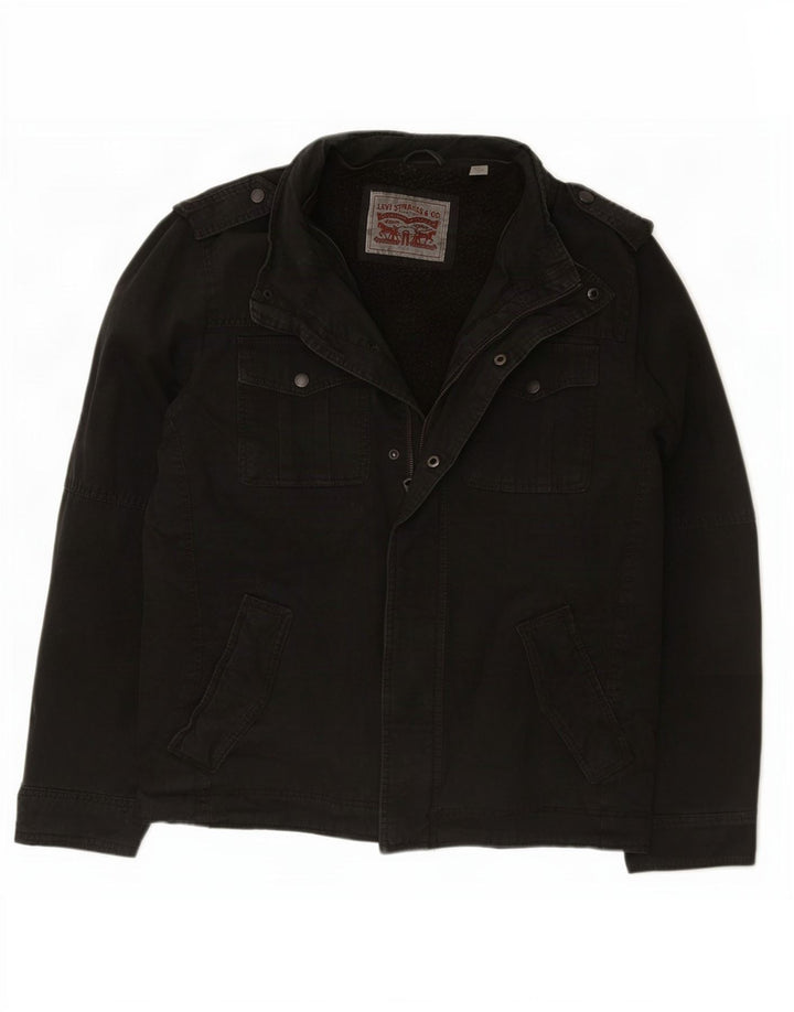 Levi's Herre Military Sherpa Jacket UK 40 Large Black