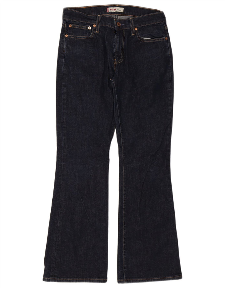 Levi's Dame 10529 Bootcut Jeans W30 L30 Marineblå Bomuld
