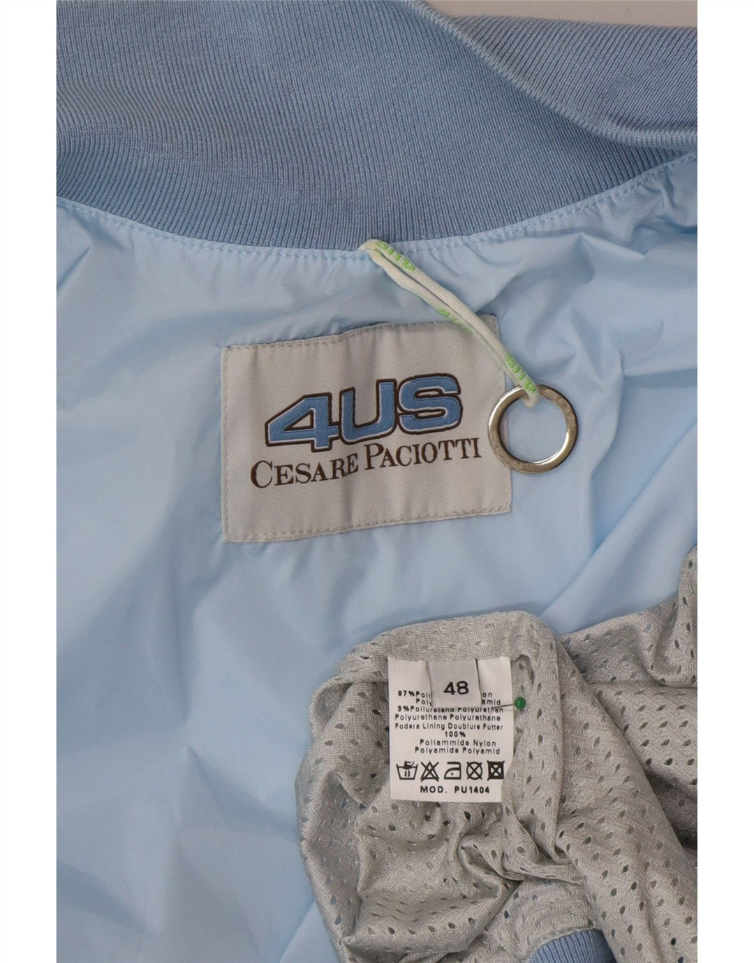 Cesare Paciotti 4US Bomberjakke til mænd IT 48 Mellemblå polyamid