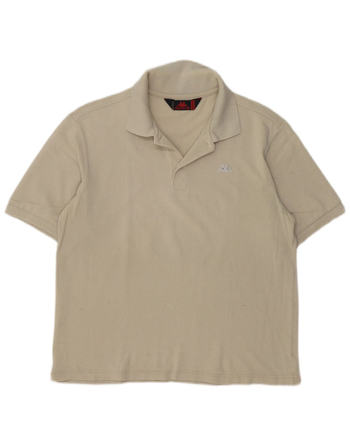 Kappa herre poloshirt Medium beige bomuld