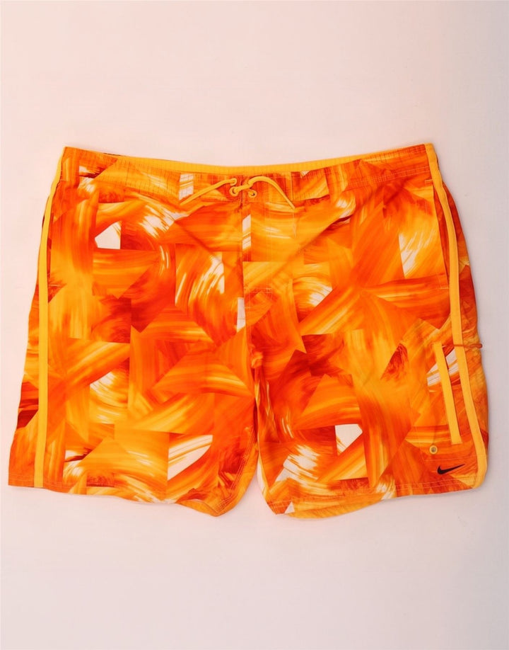Nike Badeshorts til mænd Store Orange Geometriske