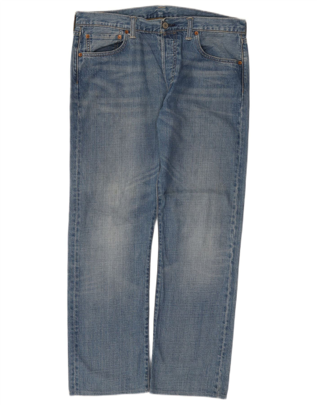 Levi's Herre 501 lige jeans W34 L29 blå bomuld