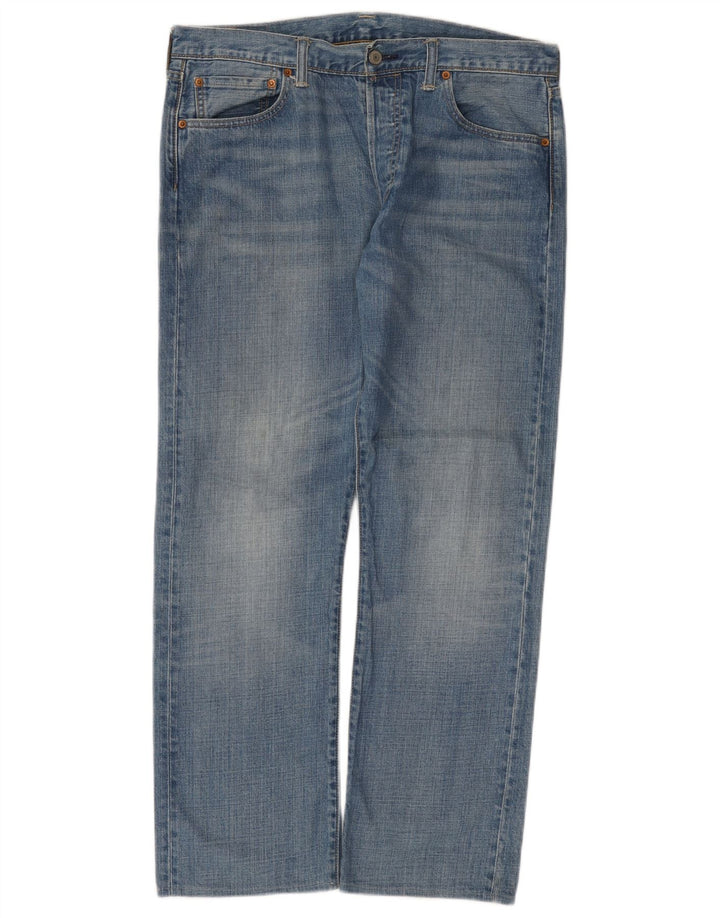 Levi's Herre 501 lige jeans W34 L29 blå bomuld