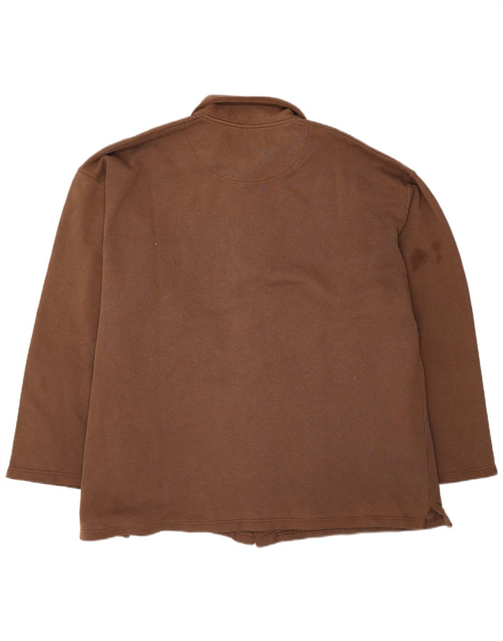 Champion Herre oversize skjorte 2XL brun bomuld