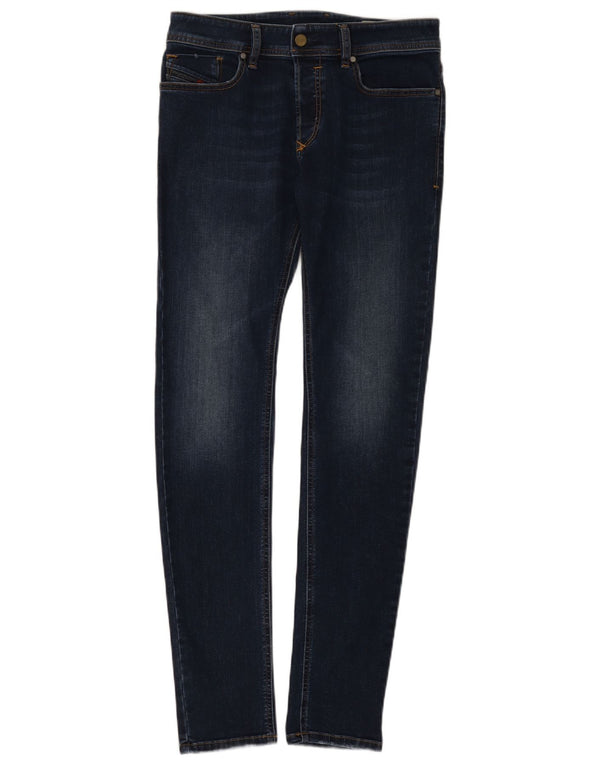 Diesel Dame Sleenker Slim Skinny Jeans W29 L32 Marineblå Bomuld