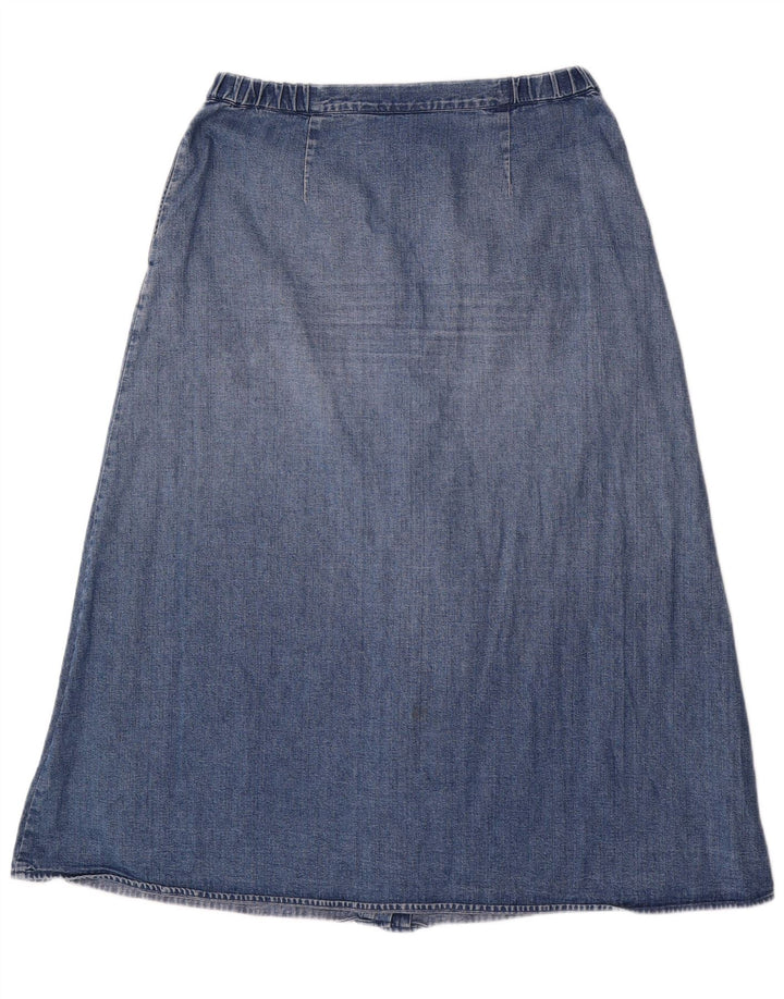 Orvis Dame Denim Nederdel US 12 Large W32 Blue Cotton