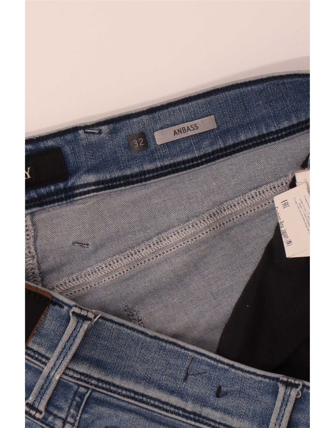 Replay Dame Anbass Slim Jeans W32 L32 Blå Polyester