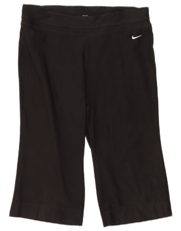 Nike Dame Dri Fit Capri Træningsdragt Bukser US 12/14 Large Black