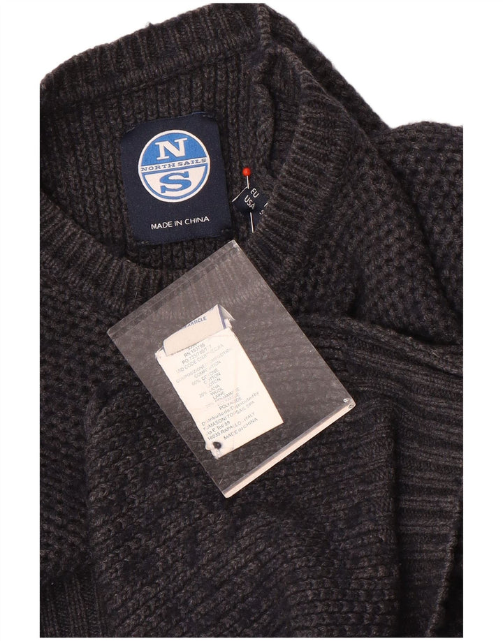 North Sails Herre Crew Neck Jumper Sweater Lille Grå Bomuld