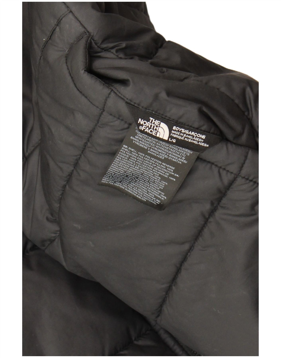 The North Face Boys Hætte Vendbar Polstret Jakke 11-12 År Grå