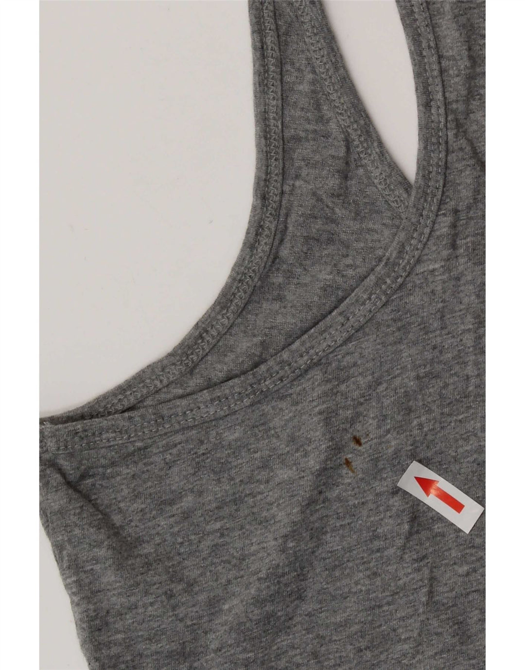 Puma Dame Grafisk Vest Top UK 12 Medium Grå Bomuld