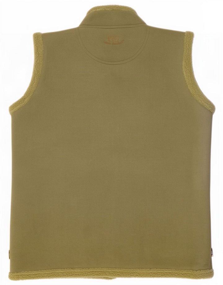 Clever Shepherd Womens Sherpa Gilet UK 14/16 Medium Khaki Polyester