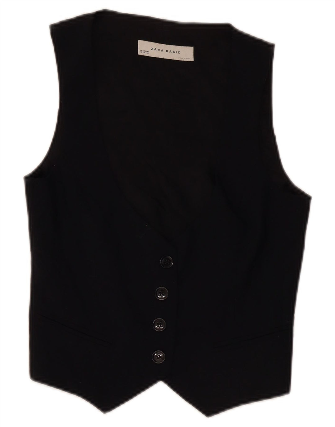 Zara Damevest UK 6 XS Sort Polyester