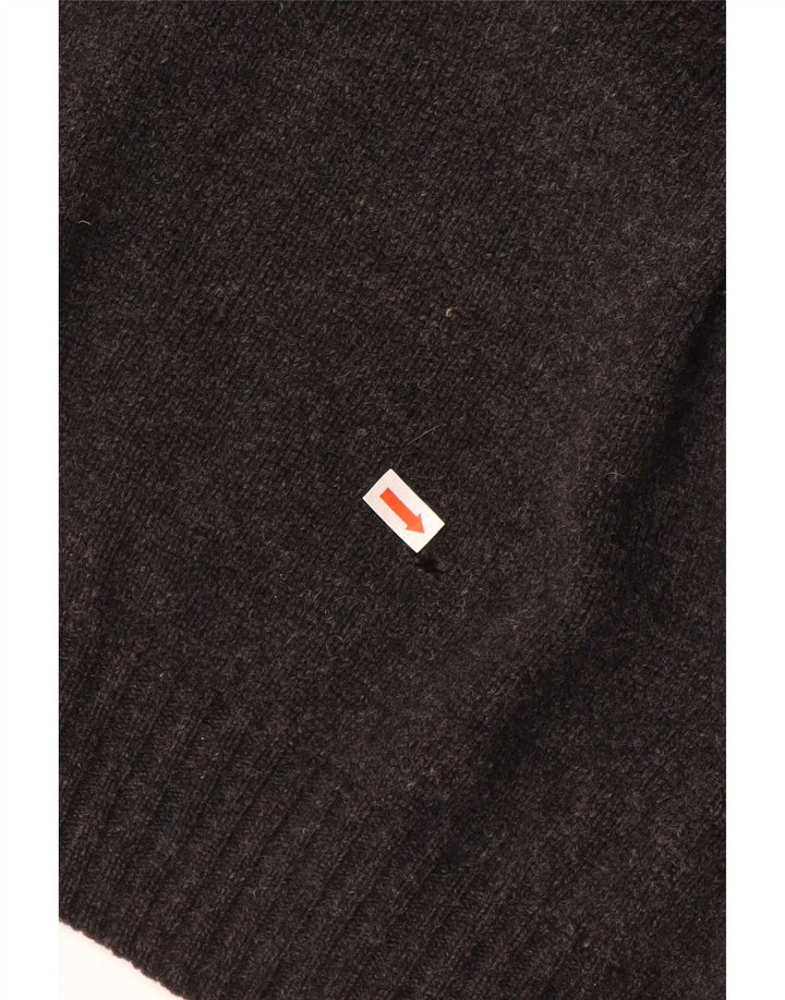 Burlington Herre V-hals sweater IT 52 XL Grå Uld