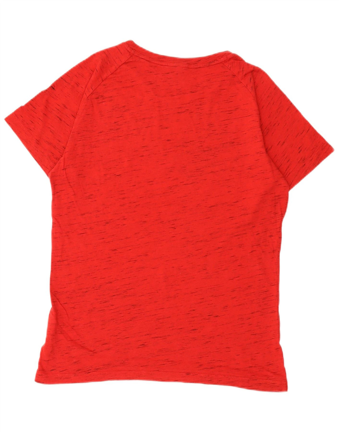 Puma Herre T-Shirt Top Medium Rød Flecked Bomuld