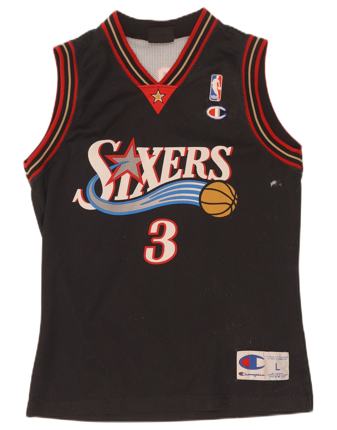 Champion Piger NBA Grafisk Vest Top 11-12 År Stor Sort Polyester